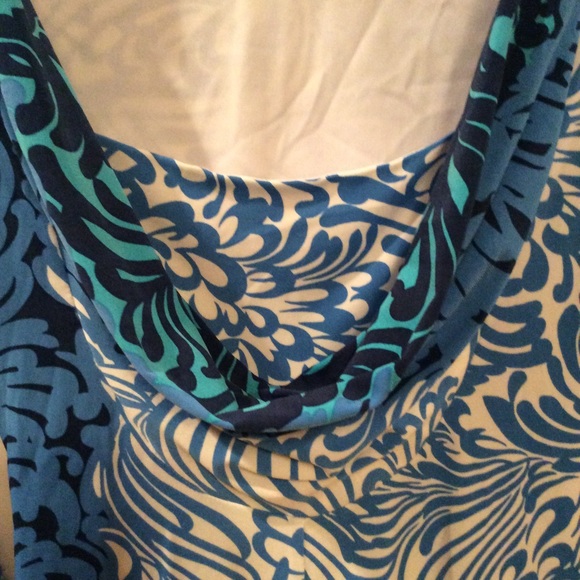 Muse blue multi dress - Picture 6 of 8